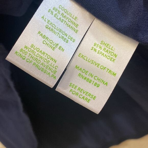 Lilly Pulitzer women’s size medium navy pajama top - Picture 3 of 5